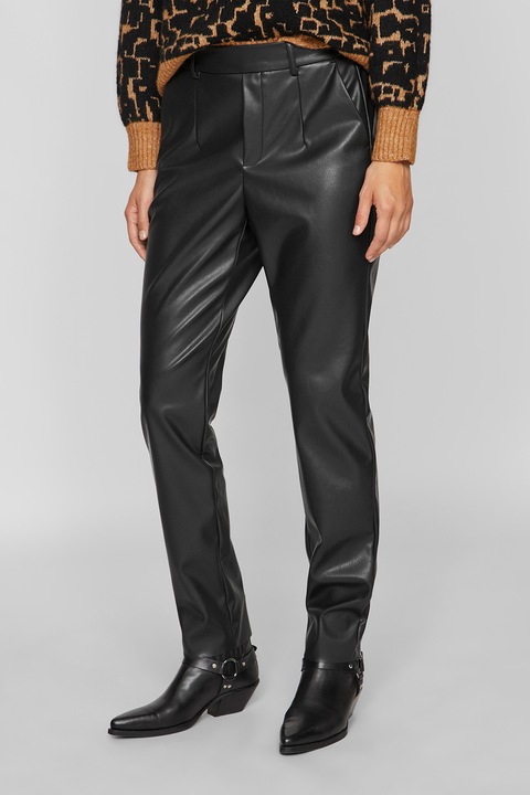 Vila, Magas derekú műbőr nadrág, Fekete