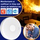 Detector de fum si Monoxid de carbon, 2-in-1, INOMEVIX® Smart, Wi-Fi, Baterie long life 10 ani, Acoperire de 40 m², Compatibil cu aplicatiile Smart Life/Tuya, Avertizare sonora si luminoasa, 85 dB, Material antiinflamator, Instalare simpla si rapida