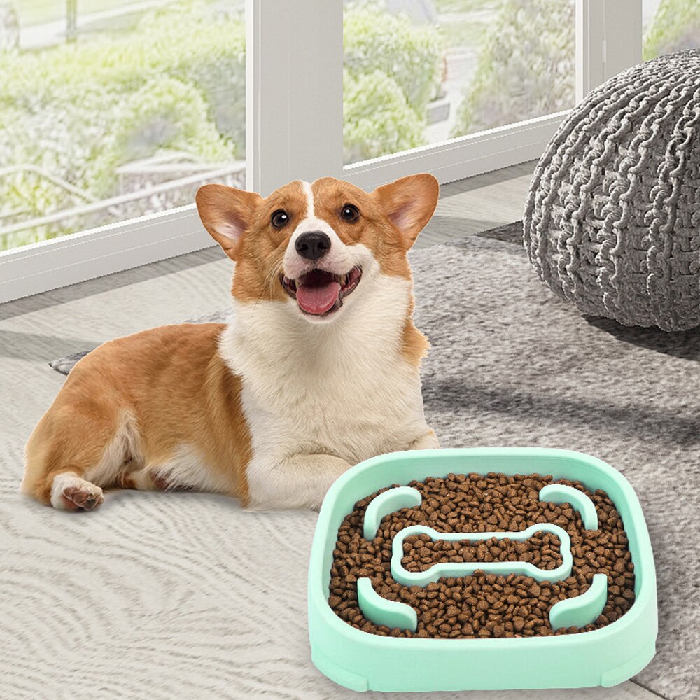 Bol rotund pentru caini Slow-Food Design anti-alunecare - eMAG.ro