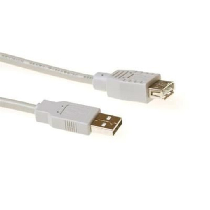 Cablu USB 2.0 A tata la USB A mama 0,5m Ivory, ACT