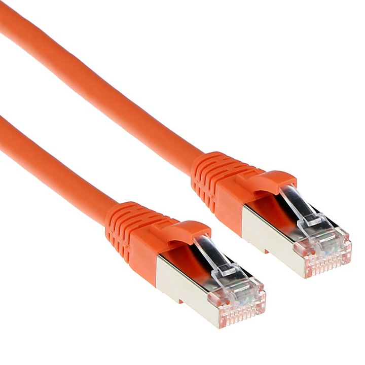 Cablu de retea ACT, CAT6A, S-FTP, 30m, portocaliu, 248980