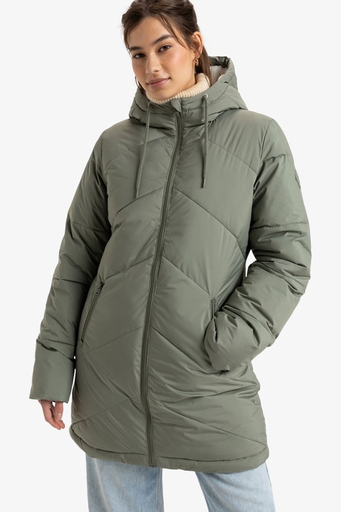 ROXY, Капитонирано зимно яке Better Weather, Тъмнозелен