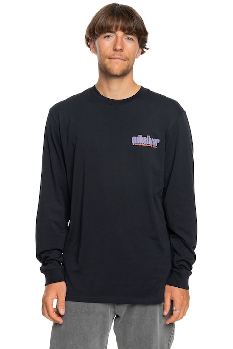 QUIKSILVER, Блуза Three Tree с лого, Индигово синьо/Тъмносин