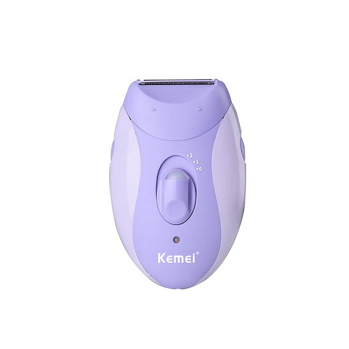 Epilator 4-in-1, 21 pensete, 2 viteze, reincarcabil si fara fir, violet