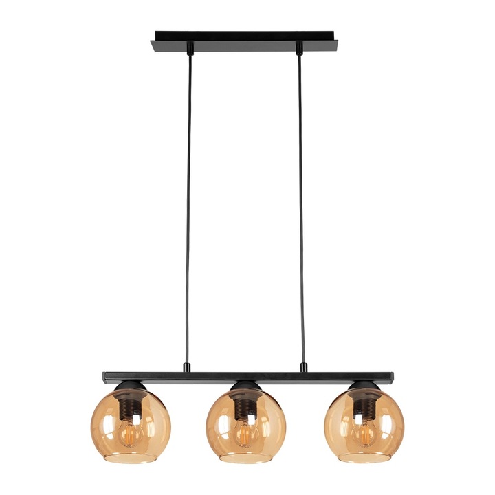 Пендел Lightstyle Трио, 3хЕ27, Черен/Мед