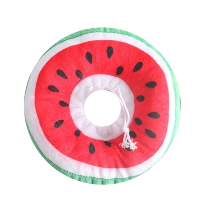 Нашийник за домашен любимец, Sunmostar, червен, памук, диаметър 24 см