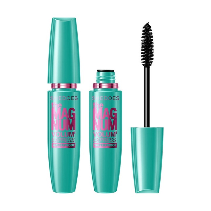 Mascara rezistent la apa, alungire 4D, negru, 7.5g
