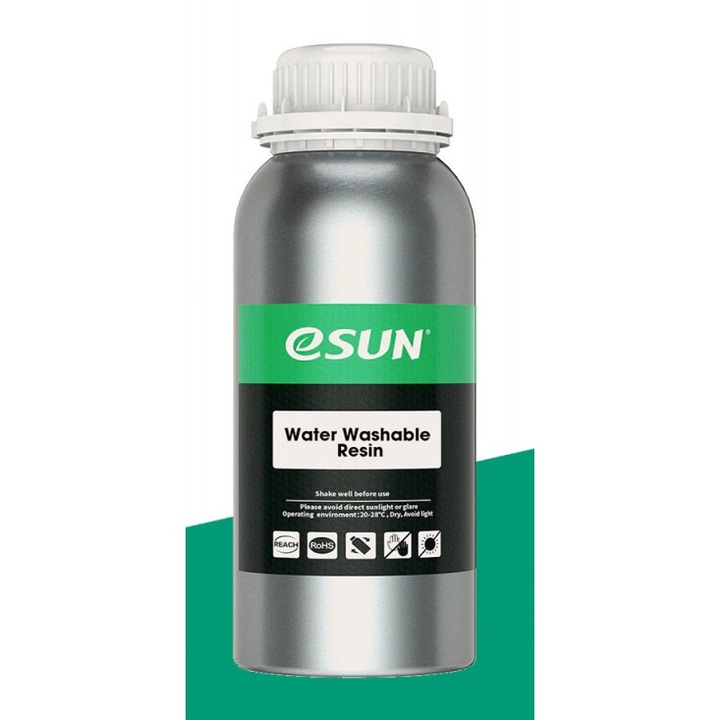 UV gyanta, Vízzel mosható, eSUN, 0.500 kg, fehér