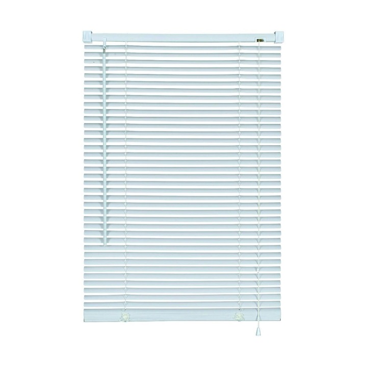 Хоризонтална пластмасова щора Sunpro, бял, 40х130 см
