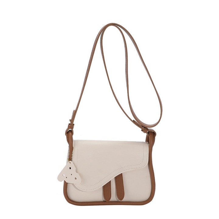 Jormftte női táska, műbőr, fehér, zöld, fekete, 19x21x14cm, 1 db-os szett.