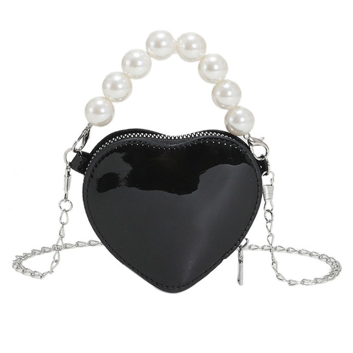 Személyre szabott Jormftte táska, fekete, 10,5x9,5x2cm, 1 darabos szett