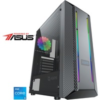 Sistem Desktop PC Gaming Serioux Powered by ASUS cu procesor Intel Core i5-13400F pana la 4.60GHz, 32GB DDR4, 1TB SSD, ASUS Dual GeForce RTX 4060 OC 8GB GDDR6, No OS, Negru
