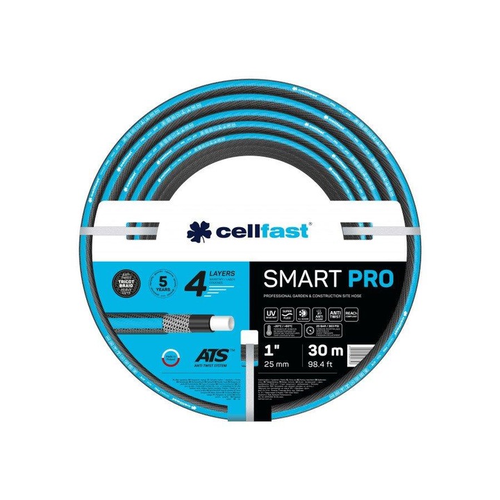 Маркуч Cell fast Smart Pro без усукване 4 слоя 1" 30 м