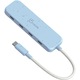 J5create Eco-Friendly USB-C към 4-Port Type-C Gen 2 Hub Fresh Cyan, 237402, USB Hub