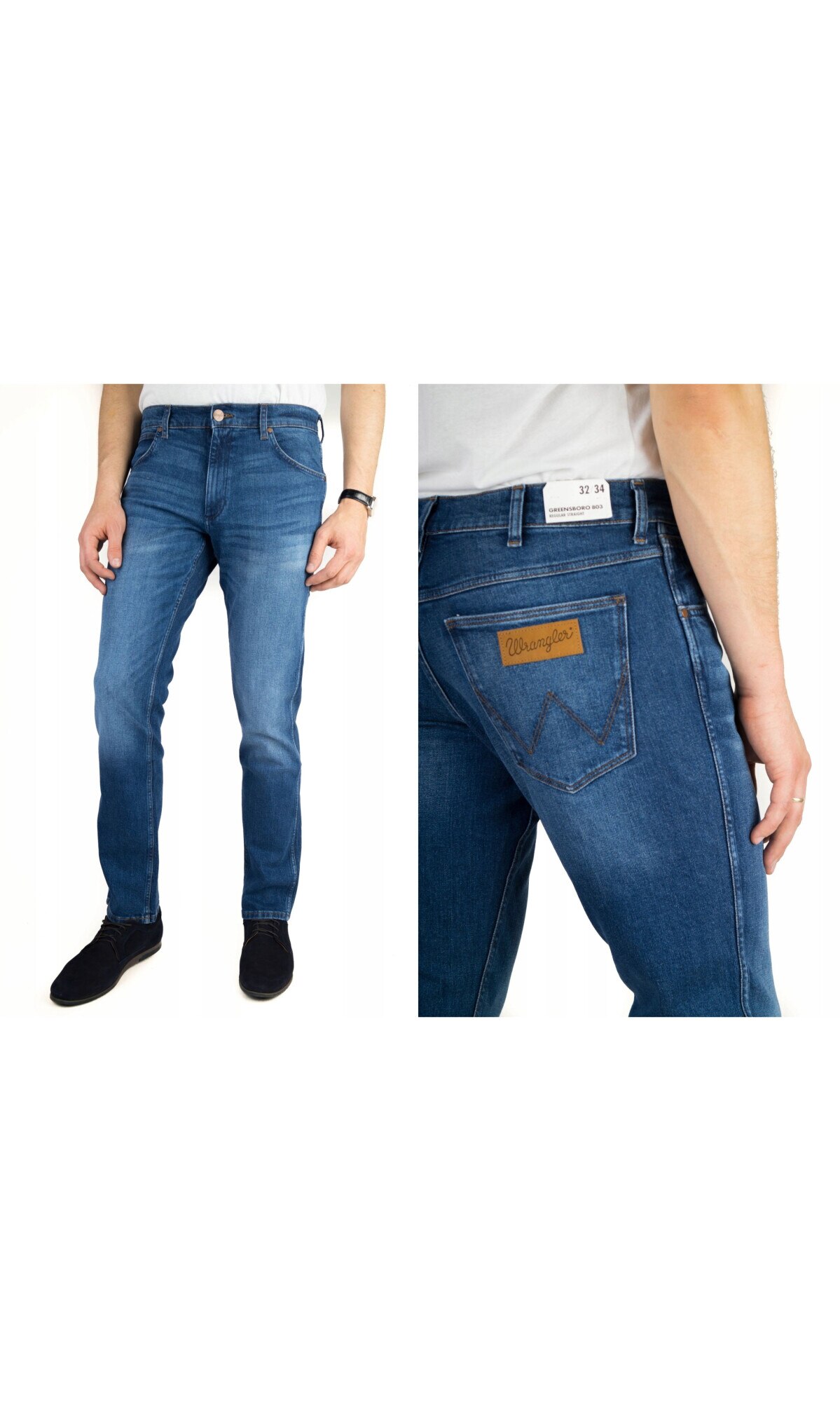 Jeans barbati, Wrangler, Greensboro, Hard Edge, 34/30 - eMAG.ro