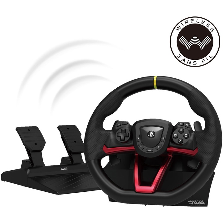 Волан Hori Wireless Racing Wheel Apex за PlayStation 5, PlayStation 4, PC