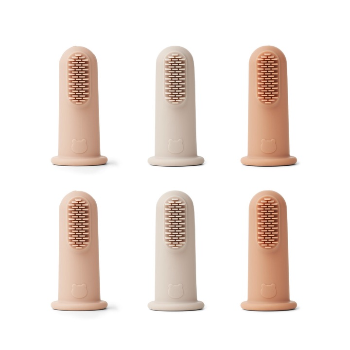 Set 6 perii gingii pentru bebelusi, Liewood Simon,Silicon, 2.4x5cm, Multicolor