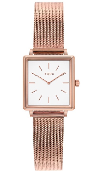 Ceas de dama TORII R26RS.WR, aur roz fashion