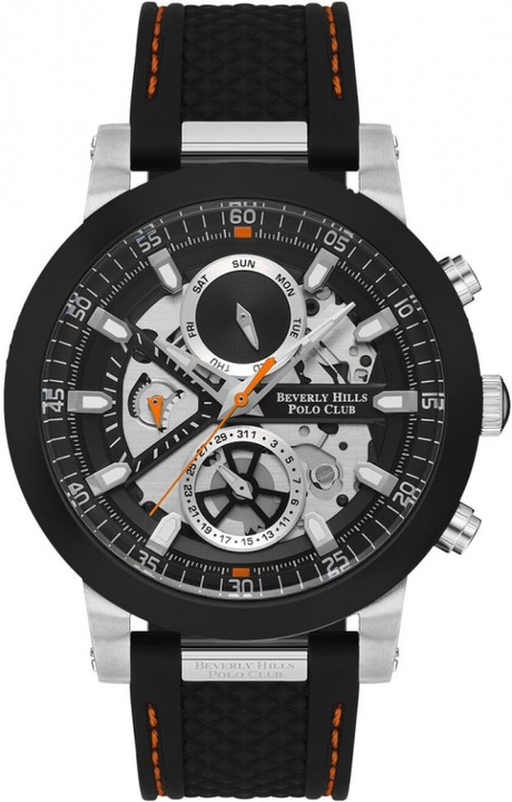 Ceas barbatesc BEVERLY HILLS BP3555X.350 negru fashion ca si cadou