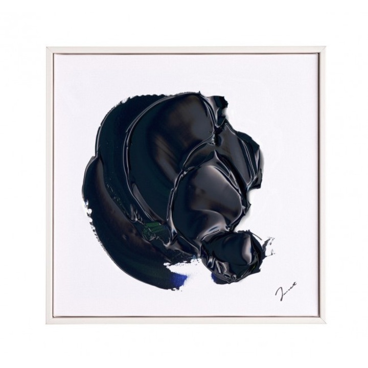 Tablou decorativ Bizzotto set, abstract, alb/negru, 30x4.5x30 cm