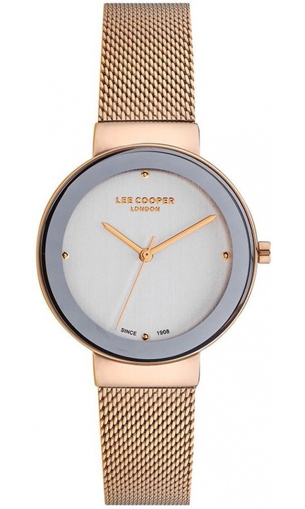 Ceas de dama LEE COOPER LC07056.430 roz, aur roz, fashion, cadou perfect