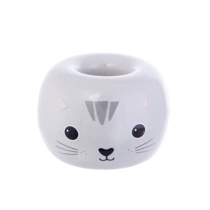 Suport periuta de dinti, Sass & Belle, ceramica, gri
