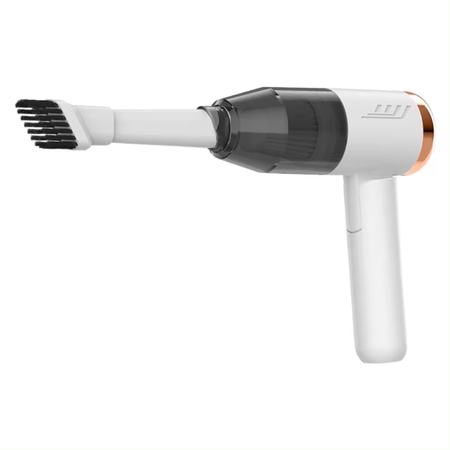MINIASPIRATOR portabil, uscator de par, aparat vidare, multifunctional 3 in 1, DABISY, functie aspirare si suflare, fara fir, silentios, acumulator 1500 mAH, incarcare usb-c, 5 accesorii, filtru HEPA, autonomie 3h, compact si versatil, alb
