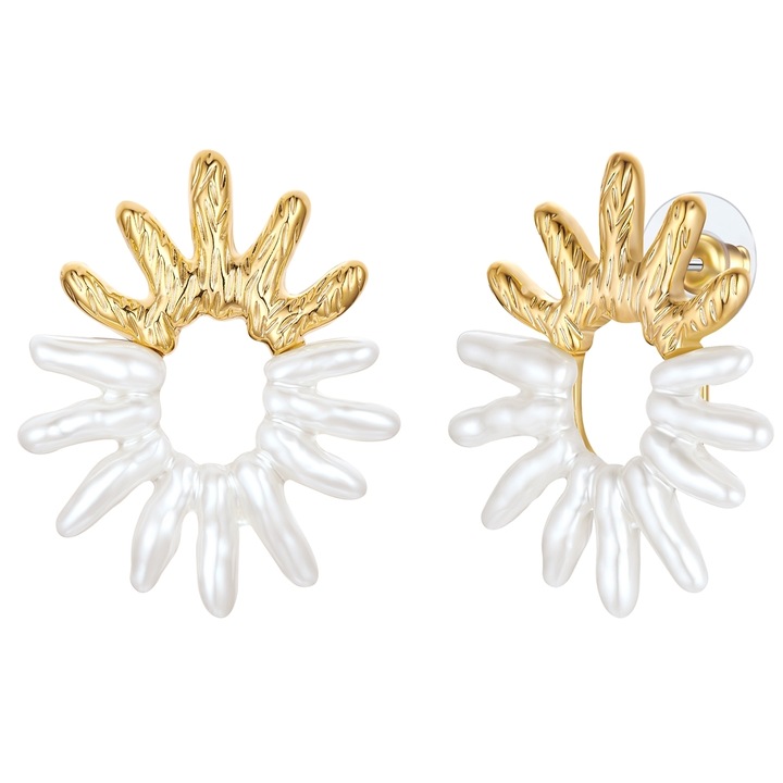 Yokoamii, Cercei placati cu aur de 14K, Auriu