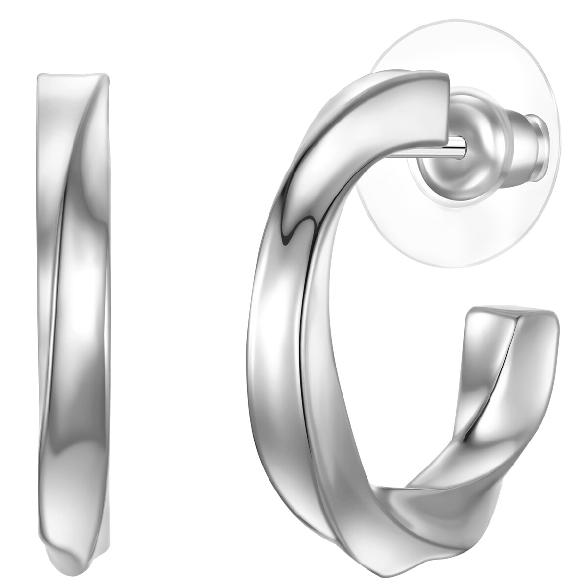 Yokoamii, Cercei rotunzi Metal, Argintiu - eMAG.ro