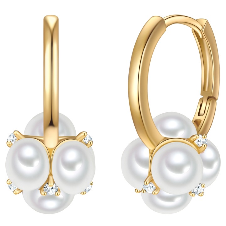 Yokoamii, Cercei placati cu aur de 14K 170623, Auriu