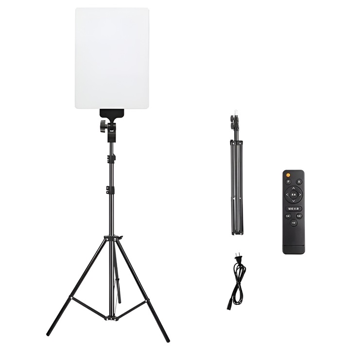 Sumker Fotó, Videó Stúdió LED Lámpa, Állvánnyal 50W, PL-48