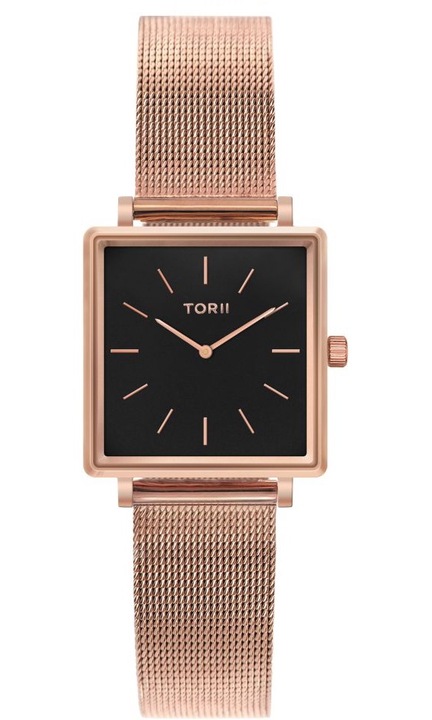 Ceas de dama TORII R30RM.BR, aur roz, fashion