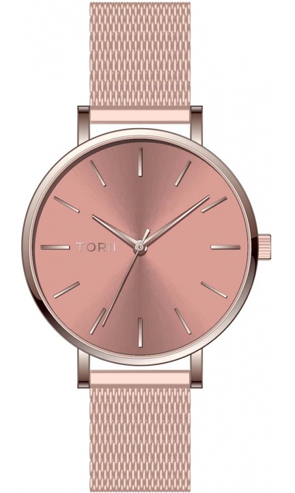 Ceas de dama TORII R33RS.CR, roz, clasic, moda