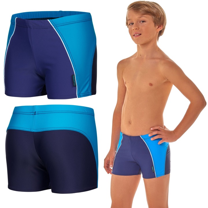 Costum de baie pentru baieti Zagano 2817, Albastru