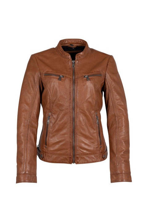 Geaca de Piele Dama Mauritius Coniac MWJanka