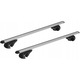 Set bare transversale portbagaj AZILO EMC Alu Basic 120, pe sine, pe bare longitudinale, cu antifurt, culoare argintie