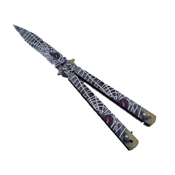 Briceag, Dalimag, model Paianjen, otel, sistem prindere curea, 22 cm, multicolor