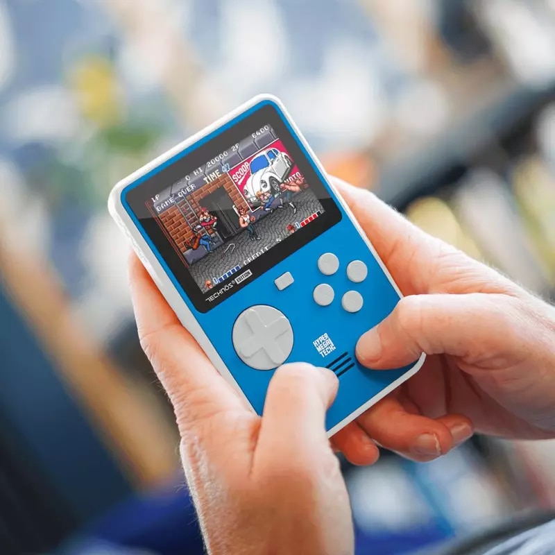 Consola, Hyper Mega Tech, Retro Gaming, 2.8" IPS, Technos Edition, Albastru