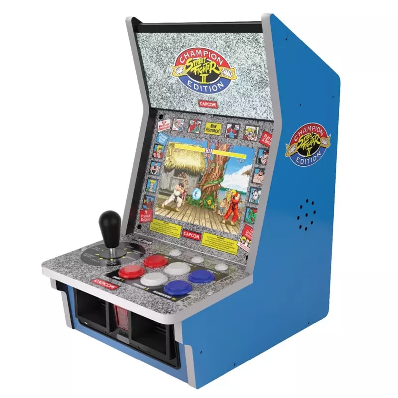 Consola, Evercade Arcade Alpha, 20, 32 cm, IPS 4:3, Retro Gaming, Street Fighter, USB, Audio, Bartop, Multicolor