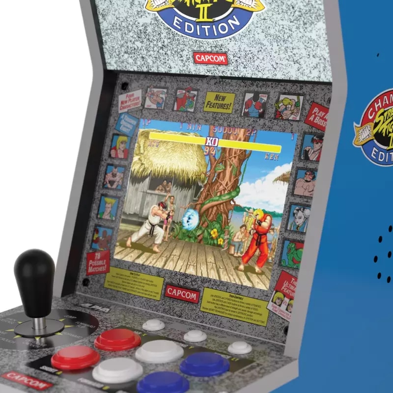 Consola, Evercade Arcade Alpha, 20, 32 cm, IPS 4:3, Retro Gaming, Street Fighter, USB, Audio, Bartop, Multicolor