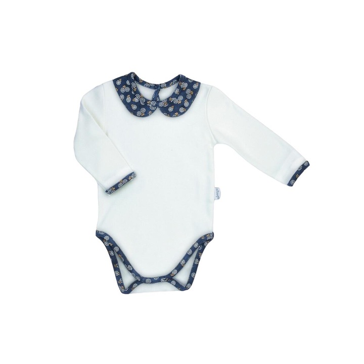 Body lányoknak, Nicol, Pamut, Navy Blue/White