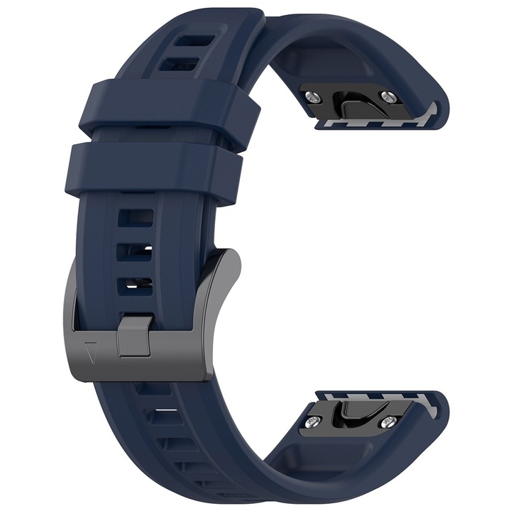 ONSG® szíj Garmin Fenix 3/3 HR/5X/5X Plus/6X/6X Pro/7X/7X Pro Solar készülékhez, Y62, szilikon, sötétkék