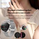 Ceas SmartWatch e-Wantay® T86, 1.27" FULL Touch Display, HD, IP68, Monitorizare Ritm Cardiac, Glicemia, Acid uric, Tensiune Arteriala, Oximetru SpO2, Somn si Pasii, Apel Bluetooth, Notificari Sms/Social Media, 2 Bratari Metalica si Textila, Silver Edition