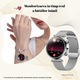 Ceas SmartWatch e-Wantay® T86, 1.27" FULL Touch Display, HD, IP68, Monitorizare Ritm Cardiac, Glicemia, Acid uric, Tensiune Arteriala, Oximetru SpO2, Somn si Pasii, Apel Bluetooth, Notificari Sms/Social Media, 2 Bratari Metalica si Textila, Silver Edition