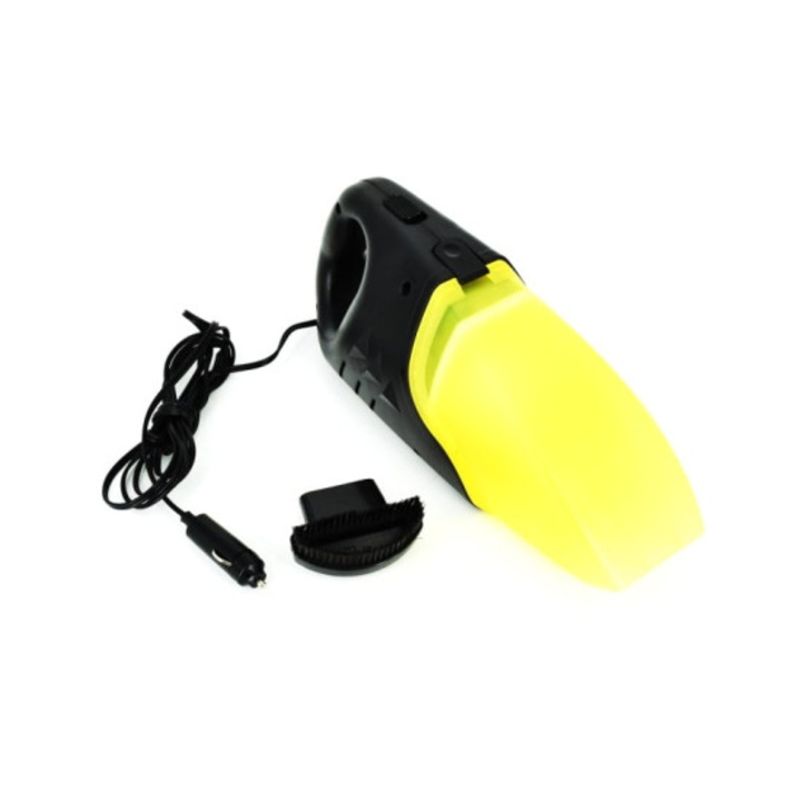 IdealSTORE Прахосмукачка за суха и мокра кола 12V, Включва всички необходими аксесоари за прахосмукачката