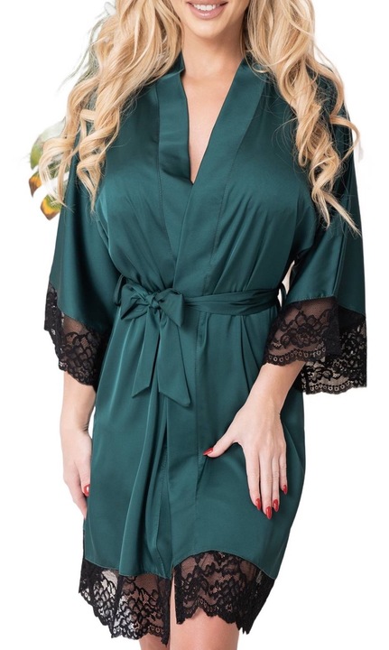 Halat din satin Kalimo, SUMI, Verde