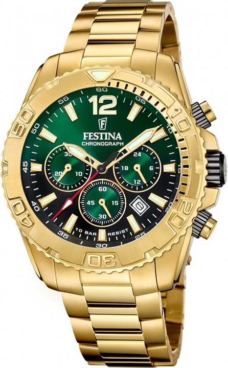 Ceas de mana pentru barbati FESTINA 20684/3 verde, sportiv, potrivit pentru inot