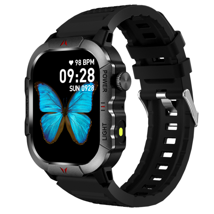 X31 okosóra, füstszürke, 2,01 hüvelyk, Bluetooth 5.3, TPU szíj