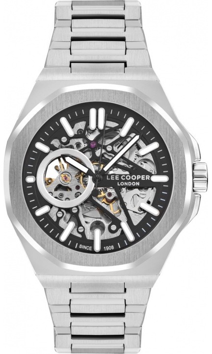 Ceas de barbati LEE COOPER LC07977.350, schelet de moda din otel