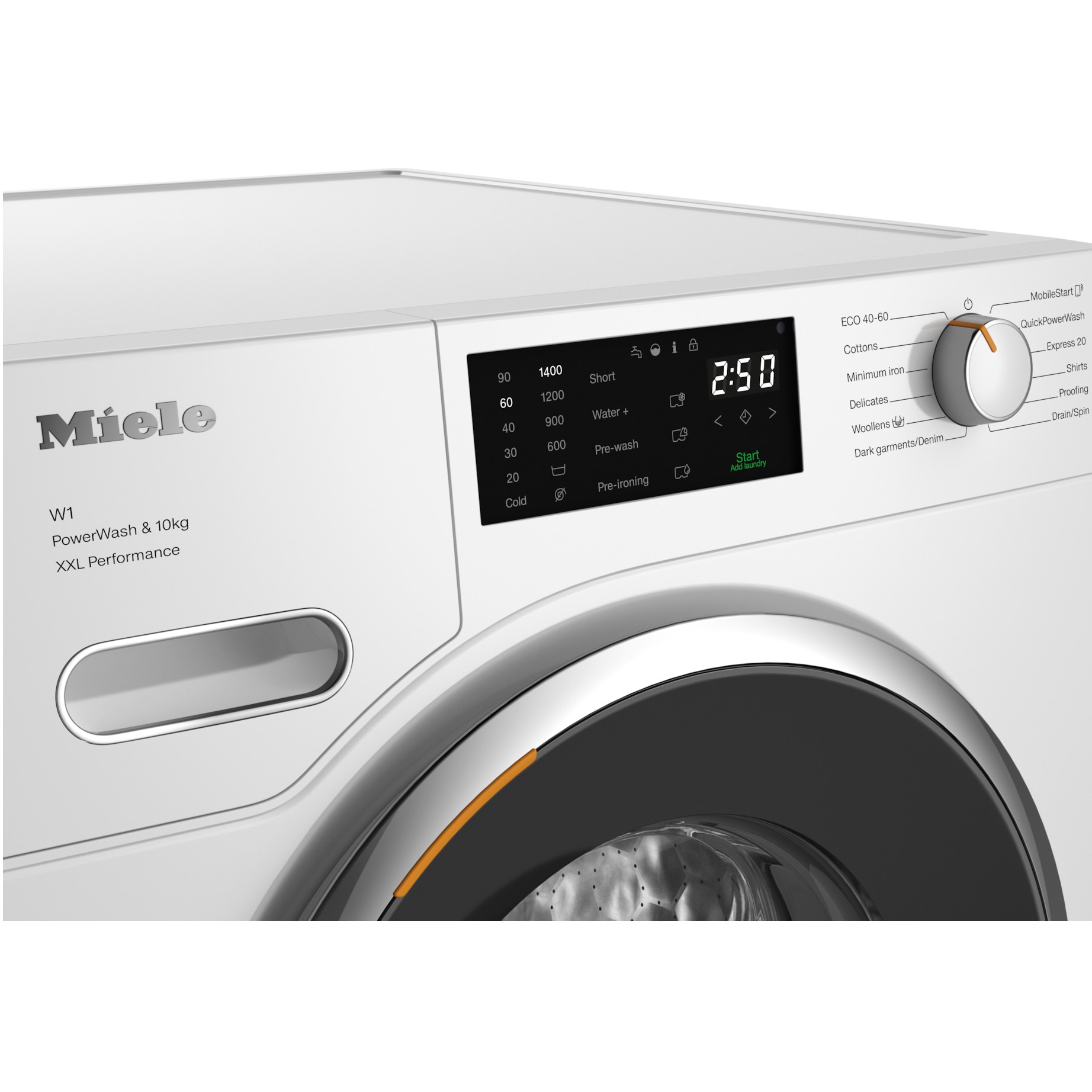 Masina de spalat rufe Miele WWK 360 WCS, 10 kg, 1400 rpm, clasa A, CapDosing, PowerWash, Alb